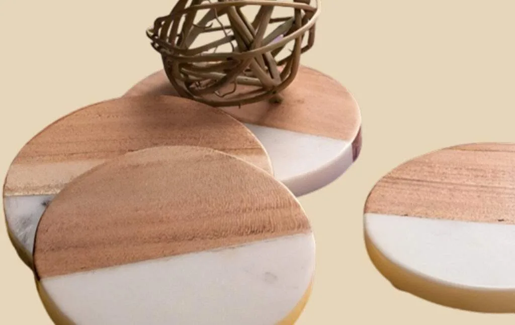 Marble Coaster Set view 6