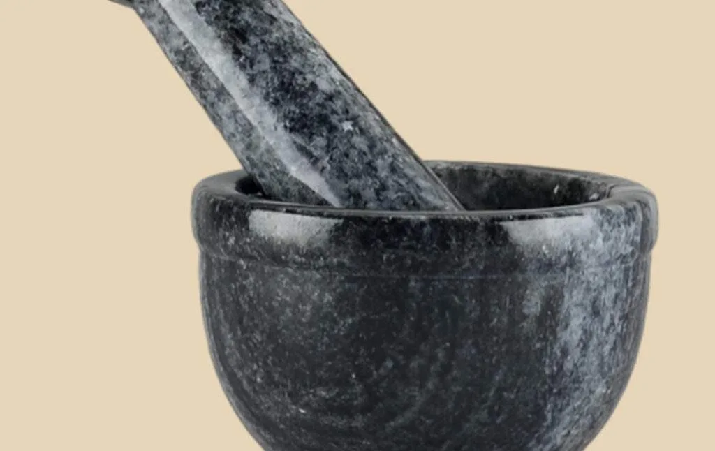Marble Mortar & Pestle, alternate view
