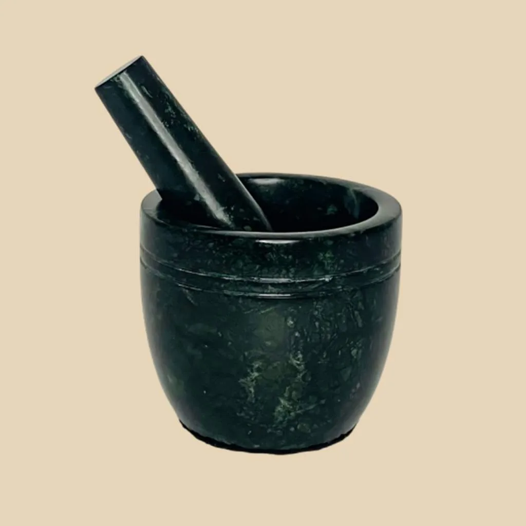 Marble Mortar & Pestle view 3