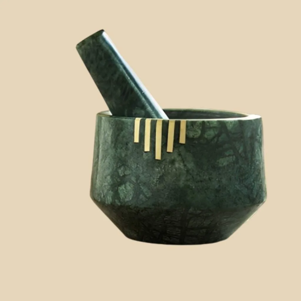 Marble Mortar & Pestle view 4