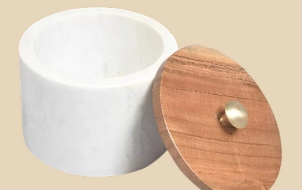 Marble Salt Jar — AK Marble craftsmanship